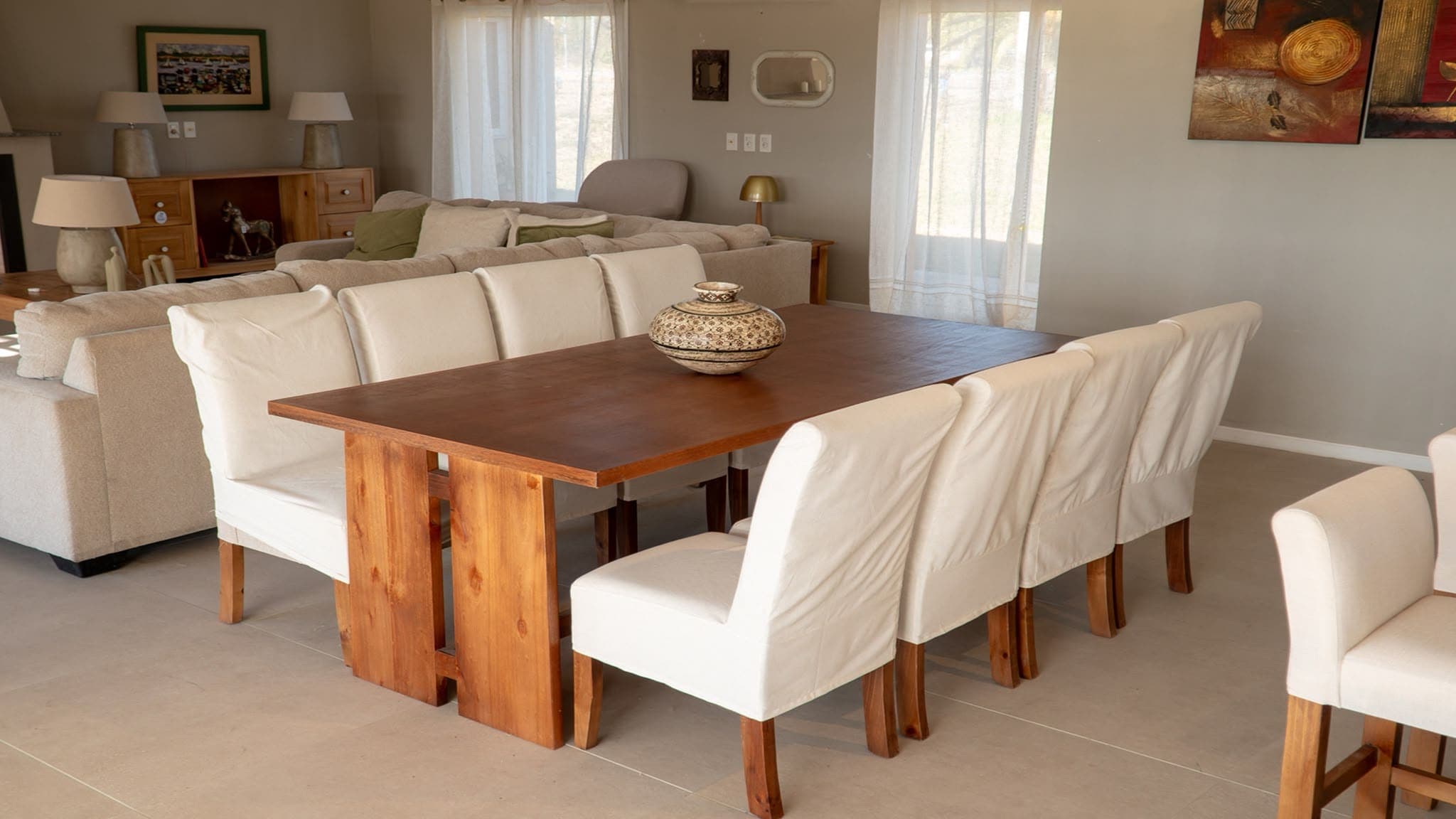 Juego Comedor Alba en madera de otro — Fondar Home & Design